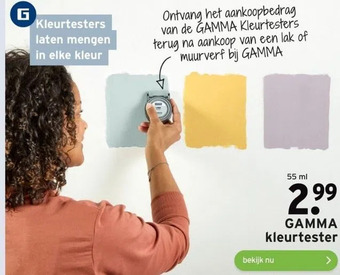 GAMMA Gamma kleurtester aanbieding