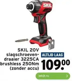 GAMMA Skil 20v slagschroeven- draaier 3225ca brushless 250nm (zonder accu) aanbieding