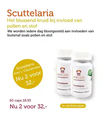 De Rode Pilaren Scuttelaria aanbieding