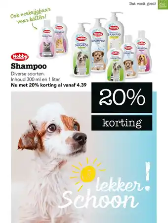 Dierspecialist Nobby Shampoo aanbieding