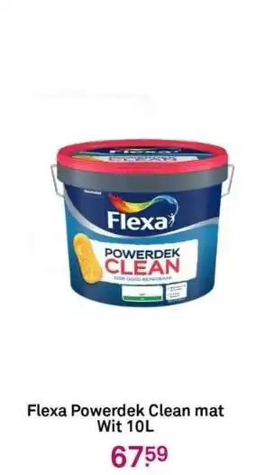 Karwei Flexa powerdek clean mat wit 10l aanbieding