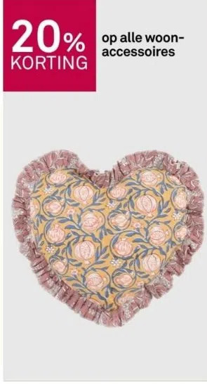 Karwei 20% korting op alle woonaccessoires aanbieding