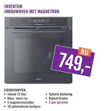 Keukendepot Inventum inbouwoven met magnetron aanbieding