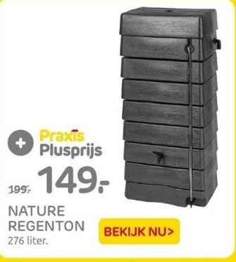 Praxis Nature regenton aanbieding
