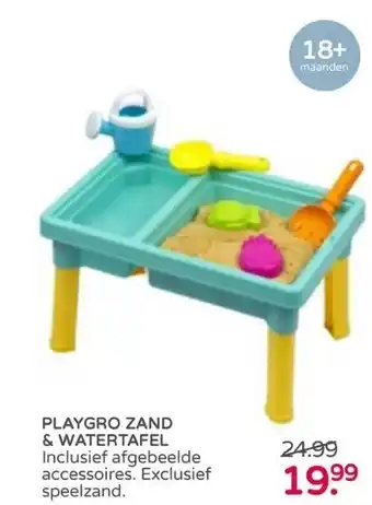 Prenatal Playgro zand & watertafel aanbieding