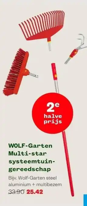 Welkoop Wolf-garten multi-star systeemtuingereedschap aanbieding