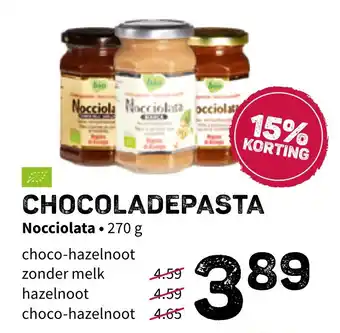 Ekoplaza Nocciolata Chocoladepasta aanbieding