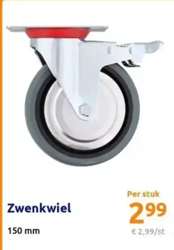 Action Zwenkwiel 150 mm aanbieding