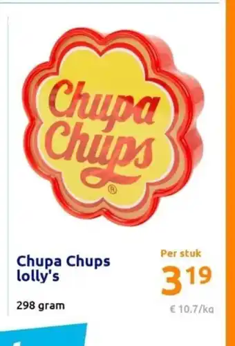 Action Chupa Chups lolly's 298 gram aanbieding