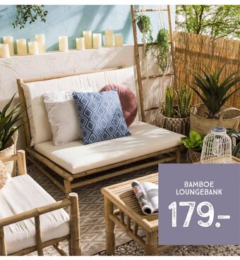 Xenos BAMBOE LOUNGEBANK aanbieding