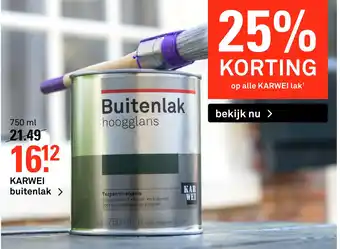 Karwei Buitenlak hoogglans aanbieding