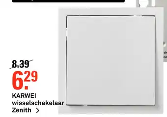 Karwei KARWEI wisselschakelaar Zenith aanbieding