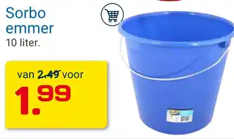 Kluswijs Sorbo emmer aanbieding