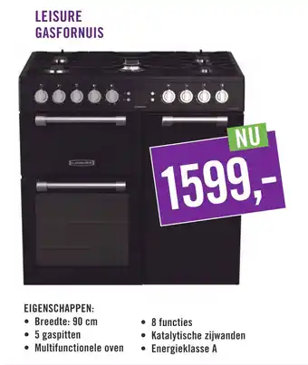 Keukendepot Leisure Gasfornuis aanbieding