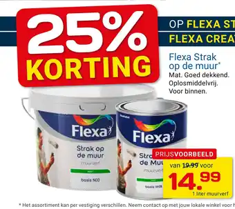 Kluswijs Flexa Strak op de muur aanbieding