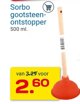 Kluswijs Sorbo gootsteenontstopper aanbieding