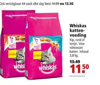 Welkoop Whiskas Katten-Voeding 3,8kg aanbieding