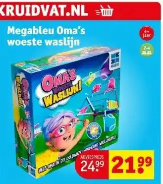 Kruidvat Megableu oma's woeste waslijn aanbieding