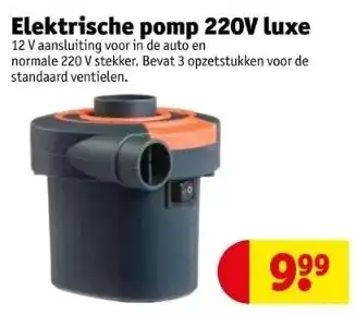 Kruidvat Elektrische pomp 220v luxe aanbieding