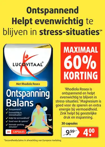 Lucovitaal Ontspanning Balans aanbieding