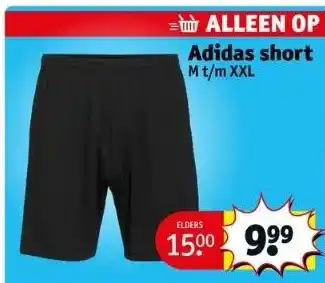 Kruidvat Adidas short aanbieding