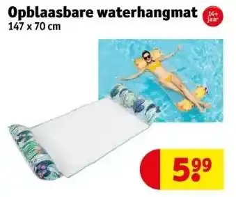 Kruidvat Opblaasbare waterhangmat aanbieding