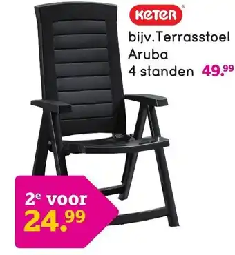 Leen Bakker Terrasstoel Aruba aanbieding