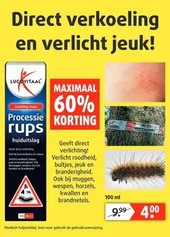 Lucovitaal Processie rups aanbieding