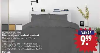 ALDI Home creation microsatijnen dekbedovertrek aanbieding