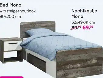 Leen Bakker Bed Mono aanbieding