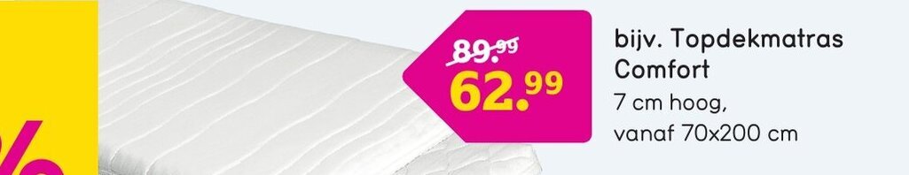 Leen Bakker Topdekmatras Comfort aanbieding