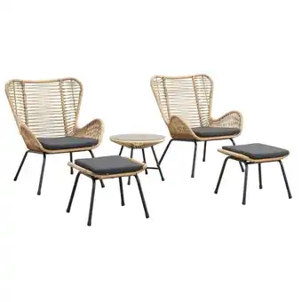 Leen Bakker Le sud loungeset monte carlo - naturel - 5-delig aanbieding