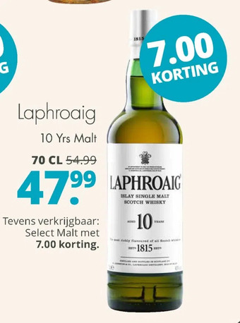 Mitra Laphroaig 10 yrs malt aanbieding