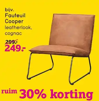 Leen Bakker Fauteuil Cooper aanbieding