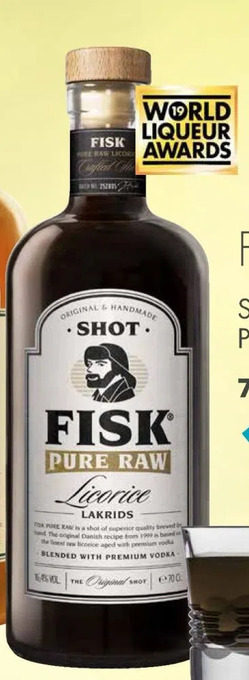 Mitra Fisk pure raw droplikeur aanbieding
