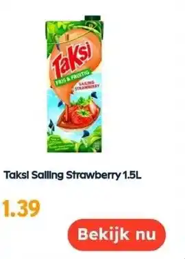 Ochama Taksi sailing strawberry 1.5l aanbieding