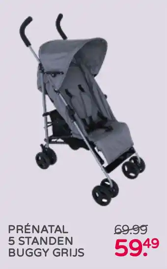 Prenatal Prenatal 5 standen buggy grijs aanbieding