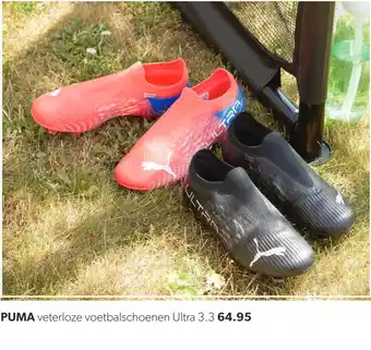 Wehkamp PUMA veterloze voetbalschoenen Ultra 3.3 aanbieding