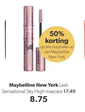 Wehkamp Maybelline New York Lash Sensational Sky High mascara aanbieding