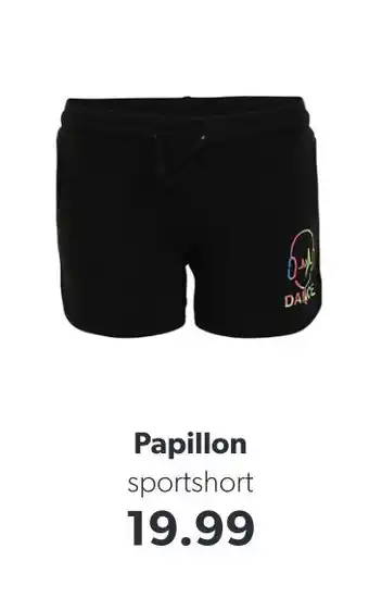 Wehkamp Papillon sportshort aanbieding