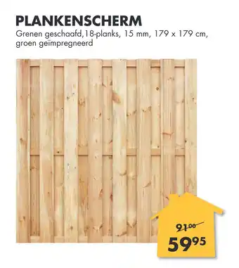 Bouwhof Plankenscherm aanbieding