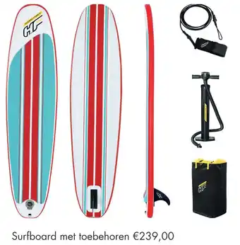 Bouwhof Surfboard met toebehoren aanbieding