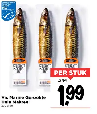 Vomar Voordeelmarkt Vis Marine Gerookte Hele Makreel aanbieding