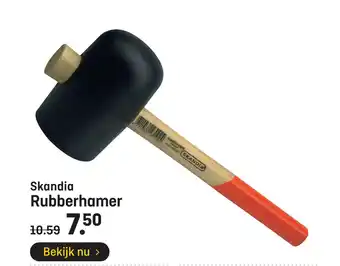 Hubo Skandia Rubberhamer aanbieding