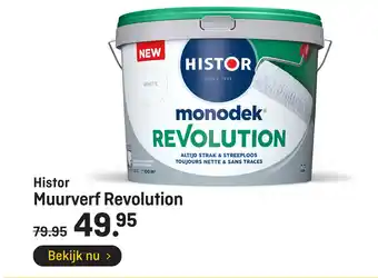 Hubo Histor Muurverf Revolution aanbieding