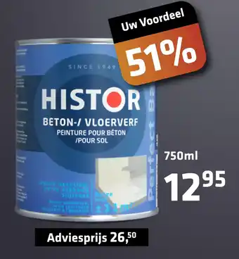 De voordeelmarkt Histor Beton-/ Vloerverf aanbieding