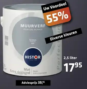 De voordeelmarkt Histor Muurverf aanbieding