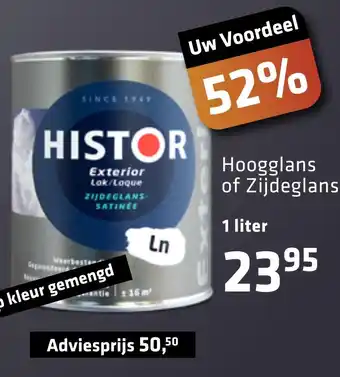 De voordeelmarkt Histor Hoogglans of Zijdeglar aanbieding