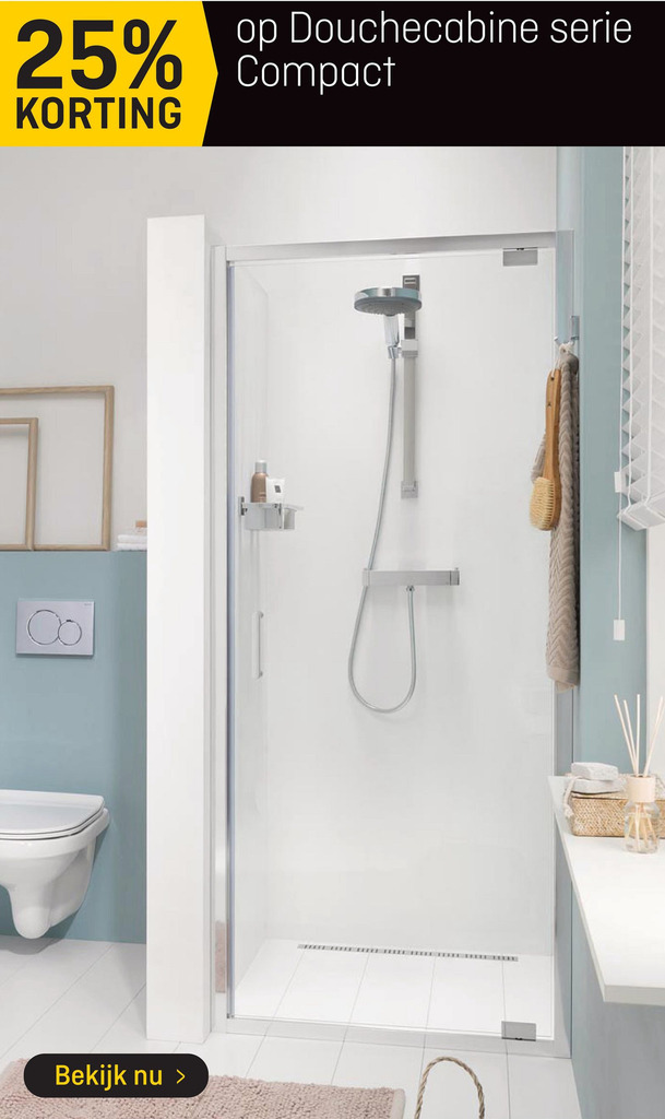 Douchecabine serie Compact aanbieding bij Hubo