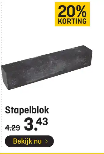 Hubo Štapelblok aanbieding